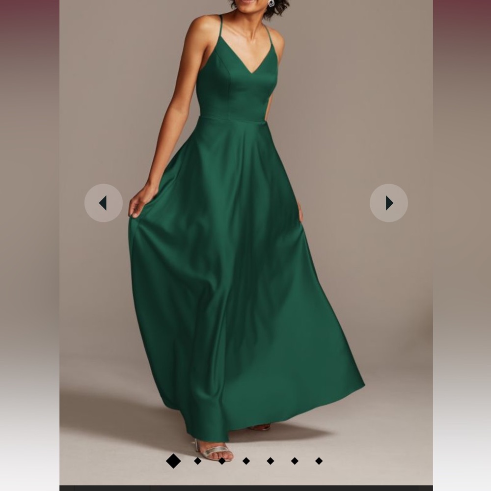 Satin bridesmaid dress